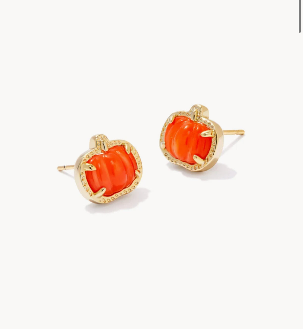 Pumpkin Stud Earrings