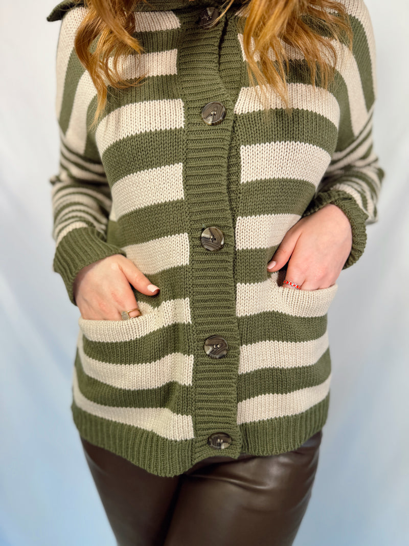 Striped Sailor Cardigan