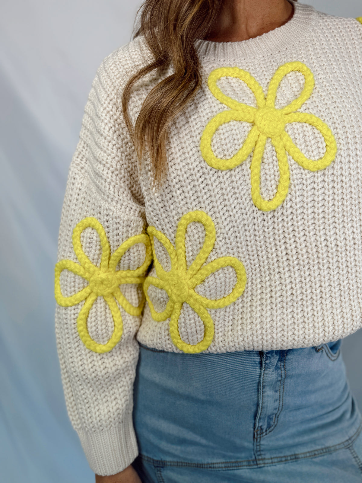 Flower Stitch Sweater