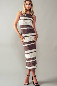 Be Mine Crochet Midi Dress