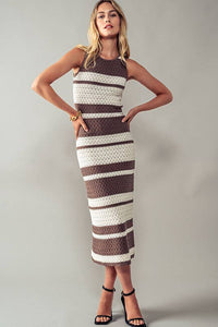 Be Mine Crochet Midi Dress