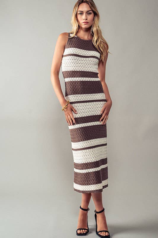 Be Mine Crochet Midi Dress