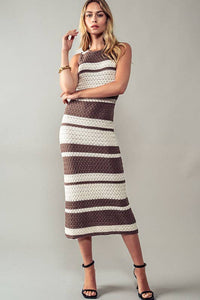 Be Mine Crochet Midi Dress