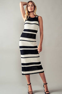 Be Mine Crochet Midi Dress