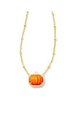 Pumpkin Short Pendant Necklace